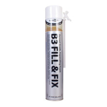 (Beige 750ml - B3 Fill Fix Aerosol Expanding Foam) B1 Foam B3 Fill & Fix Aerosol Foam Gun