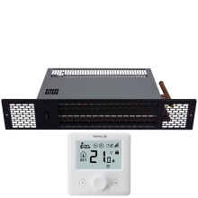 (1.2kW, Black) Mylek 24/7 Wireless App Plinth Heater Thermostat
