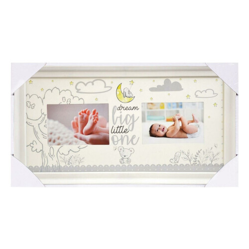 Baby Keepsake Double Photo Frame - Dream Big Little One 2