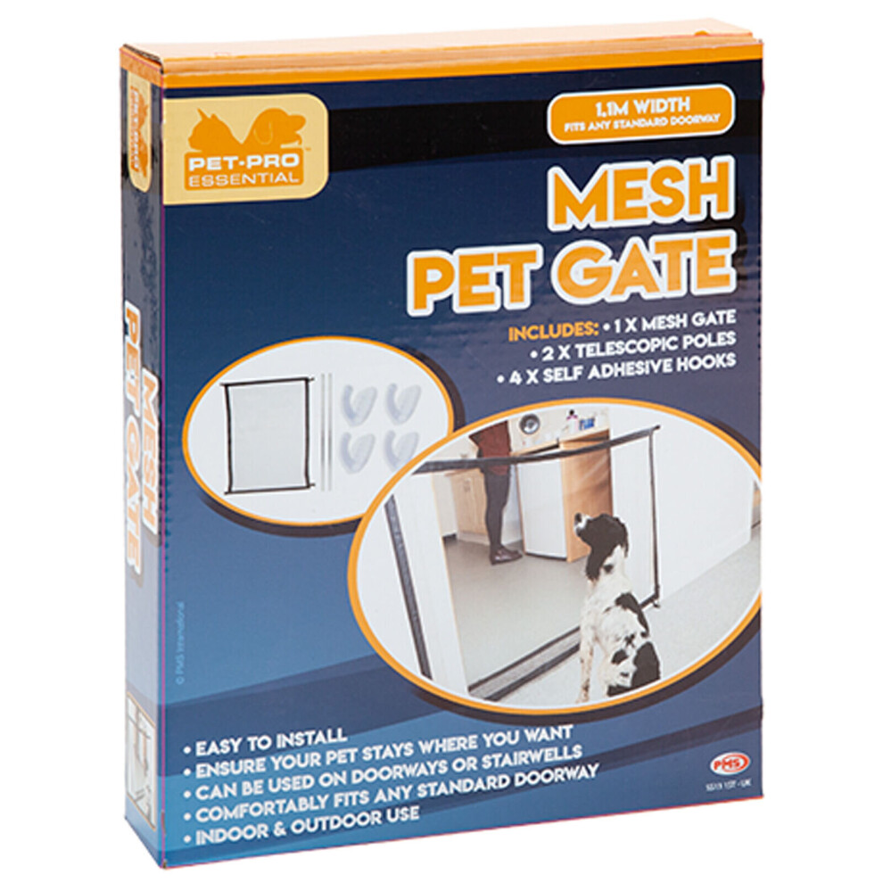 Portable Mesh Pet Gate Door Barrier Guard Ideal for Cat or Dogs