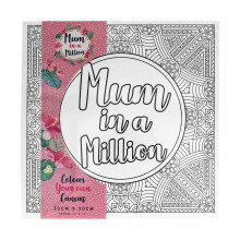 Mum in a Million Colour your own Canvas Picture
