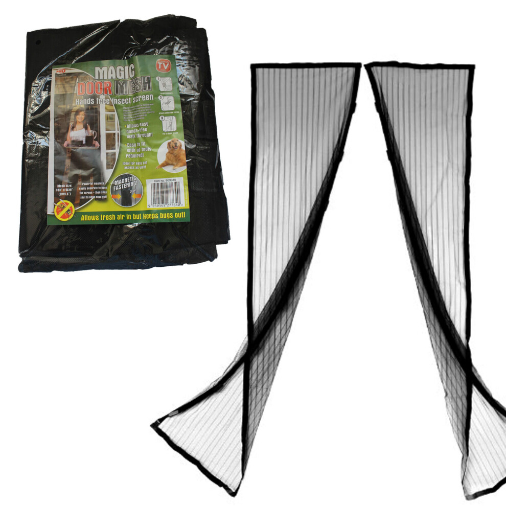 Magic Mesh Magnetic Screen Door Curtain Anti-Mosquito/ Flies / Bugs