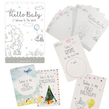 30 Unisex Baby Memorable Moment Milestone Cards