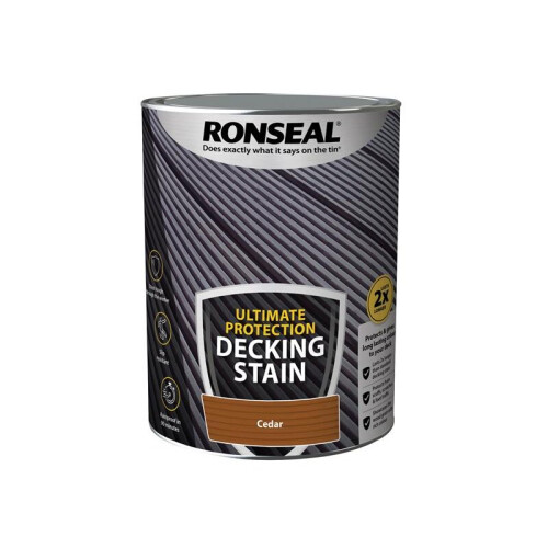 Ronseal Ronseal Ultimate Protection Decking Stain Cedar 5 litre 39107