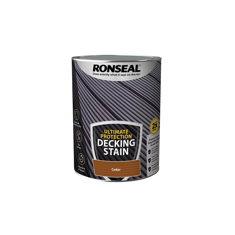 Ronseal Ultimate Protection Decking Stain Cedar 5 litre 39107