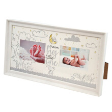 Baby Keepsake Double Photo Frame - Dream Big Little One