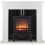 Warmlite Warmlite WL45037W Ealing 1.8KW Compact Stove Fire Suite, White 1
