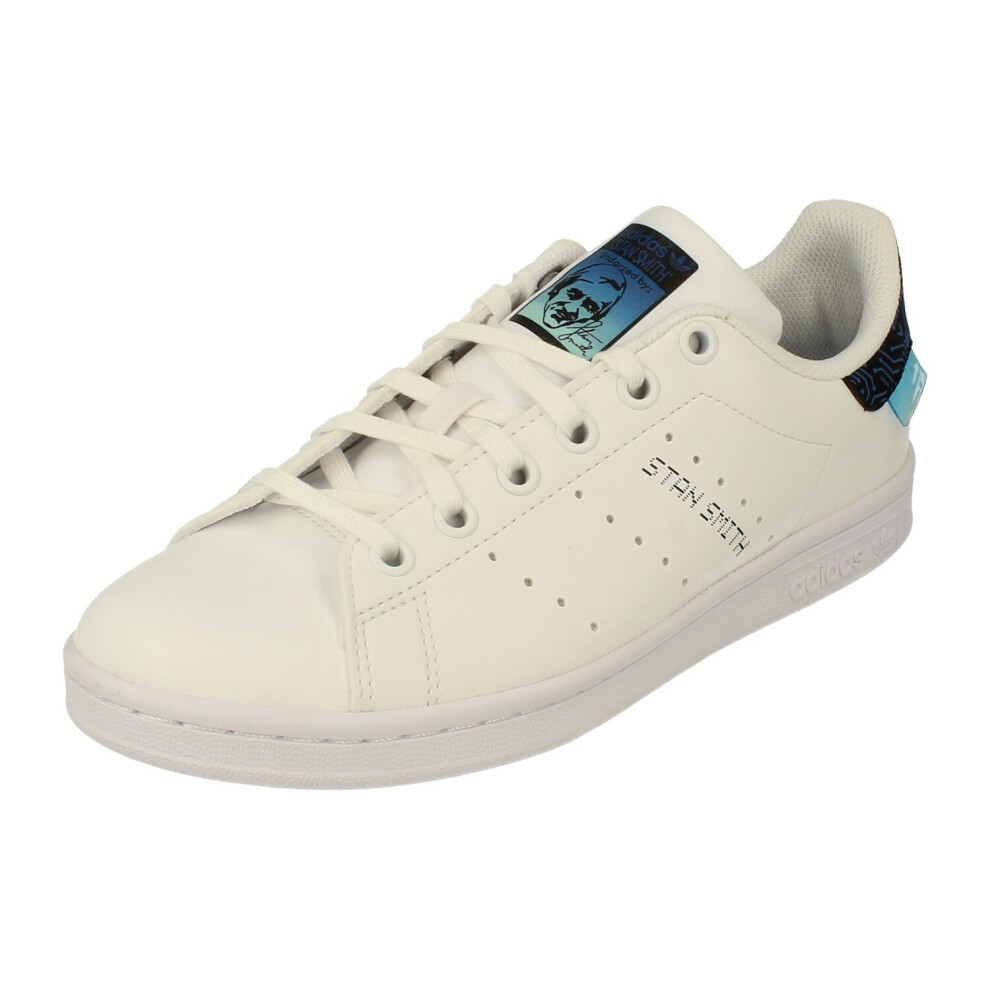 (4.5) Adidas Originals Stan Smith Junior Trainers Sneakers