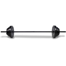 Phoenix Fitness Home Training Vinyl Barbell Set Black 20kg
