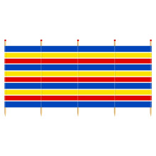 Yello 5 Pole Tall Traditional Windbreak