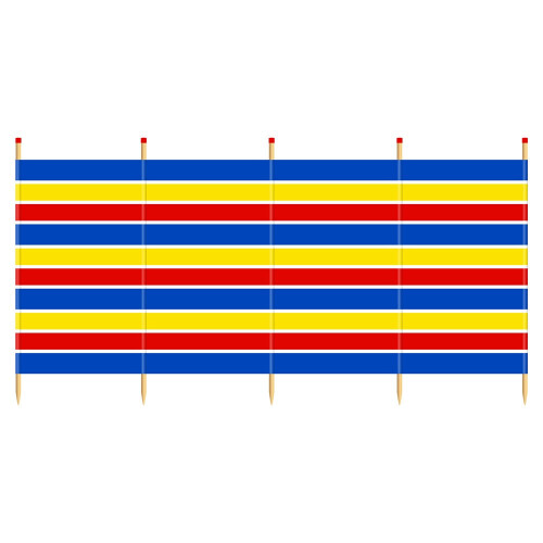 Yello 5 Pole Tall Traditional Windbreak