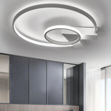 (V Round, Cool White) Modern LED Ceiling Light Chandelier Lamp