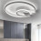 Living And Home (V Round, Cool White) Modern LED Ceiling Light Chandelier Lamp 1