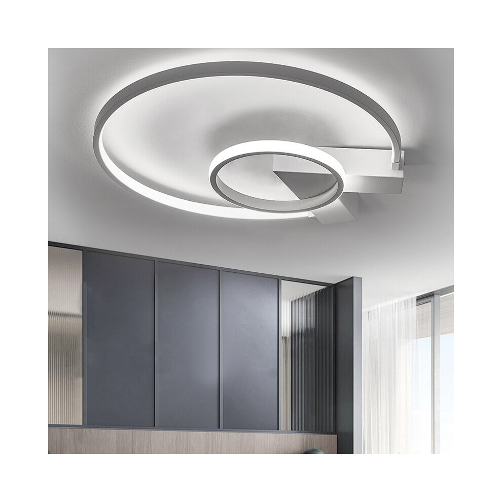 (V Round, Cool White) Modern LED Ceiling Light Chandelier Lamp