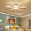 Living And Home (Flower, 58cm) Modern Dimmable LED Chandelier Ceiling Light with Remote 2