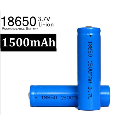 (2 PCS 1500 MAH) 18650 3.7V Rechargeable Lithium Battery With Case