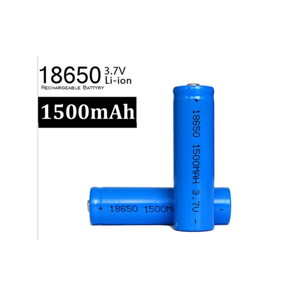 Ulistaurelie (2 Pcs 1500 Mah) 18650 3.7V Rechargeable Lithium Battery With Case