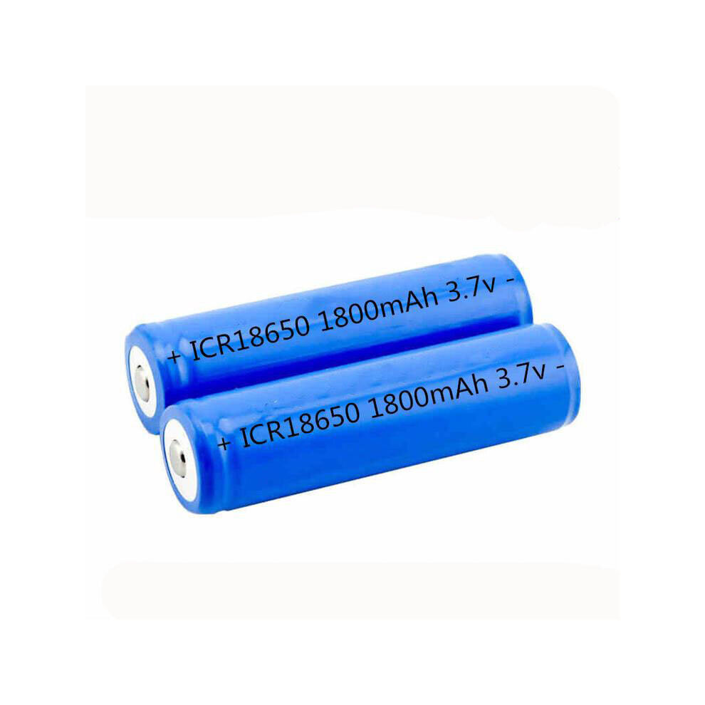 (2 PCS 1800 MAH) 18650 3.7V Rechargeable Lithium Battery With Case