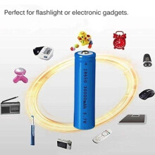 (2 PCS 3000 MAH) 18650 3.7V Rechargeable Lithium Battery With Case