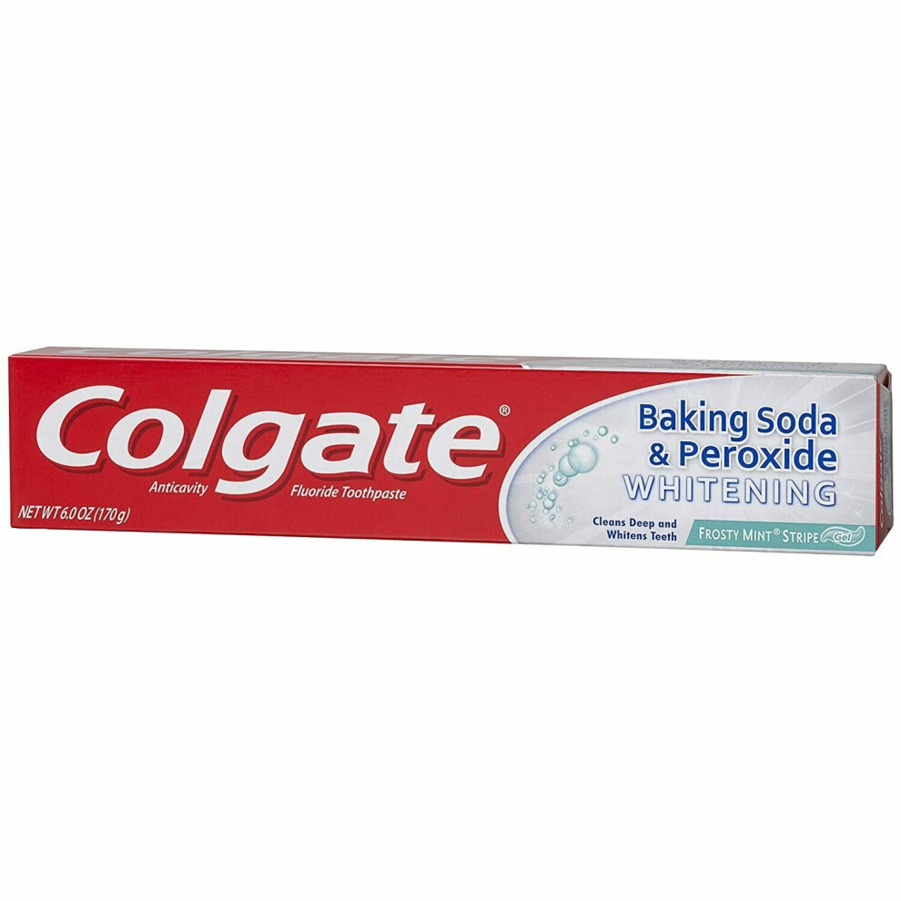 Colgate Baking Soda And Peroxide Whitening Mint Toothpaste 6Oz 170G