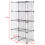 Gymax 12 Cube Storage Shelf Rack DIY Wire Grid Display Cabinet Organiser 3