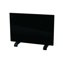 (Black, 1000w) Panel Heater Radiator Portable Slimline Heating Wall Mounted Free Standing
