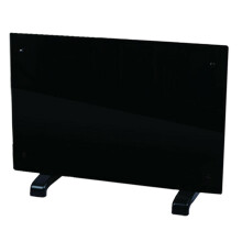 (Black, 2000w) Panel Heater Radiator Portable Slimline Heating Wall Mounted Free Standing