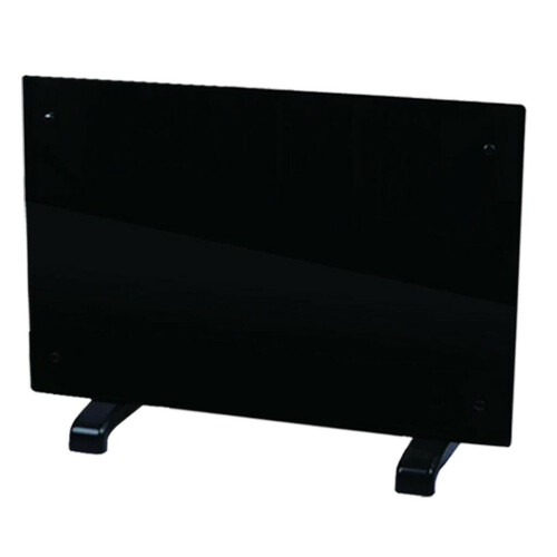 (Black, 2000w) Panel Heater Radiator Portable Slimline Heating Wall Mounted Free Standing