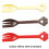 Rosewood Pet Stuff Plastic Feeding Forks Clipstrip Assorted 1