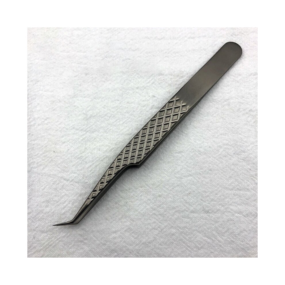 Hgo Closed Titanium Alloy Premium Eyelashes Tweezers Ultra Fine Tip Improve|Eyelash Tweezers