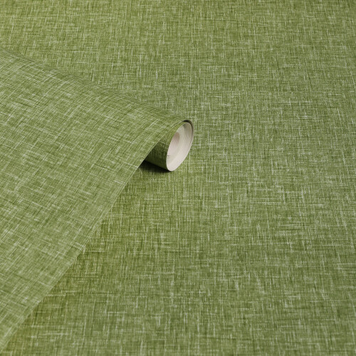 Arthouse Linen Texture Moss Green 2