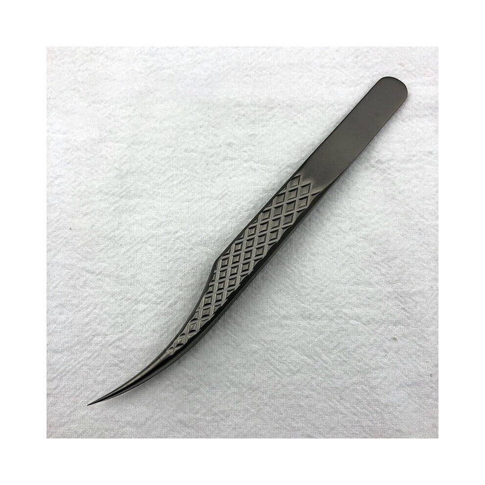 Hgo Closed Titanium Alloy Premium Eyelashes Tweezers Ultra Fine Tip Improve|Eyelash Tweezers