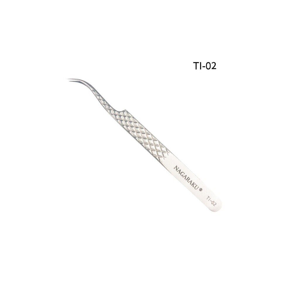 Hgo Eyelash Extension Tweezers Makeup Titanium Alloy High Quality Elasticity Labor |Eyelash Tweezers
