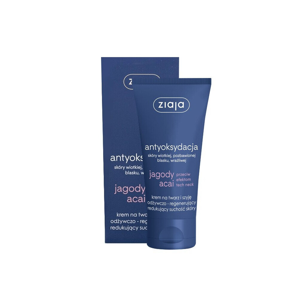 Ziaja - Acai Berry Nourishing & Regenerating Face And Neck Cream (50Ml)