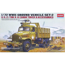 1/72 WWII US 6x6 Cargo Truck & accessories Academy 13402