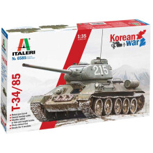 Italeri 6585 T-34/85 Stridsvagn Koreakriget 1/35 Skala Plastmodell