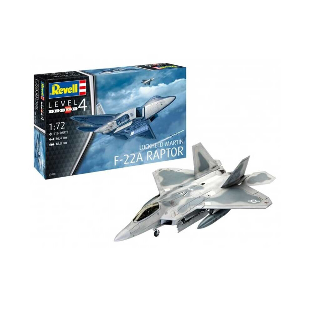 1/72 Lockheed Martin F-22A Raptor Revell 03858