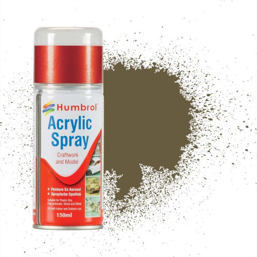 Humbrol 150ml No 86 Light Olive Spray Can Humbrol AD6086