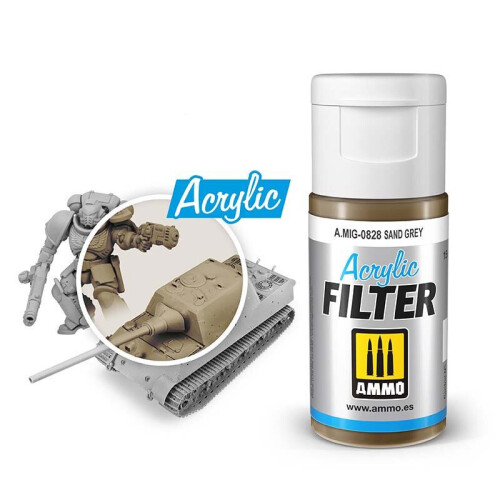 ACRYLIC FILTER Sand Grey Ammo AMIG0828