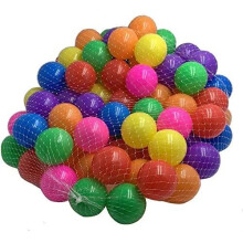(Multi Coloured, 100 PC) Soft Plastic Mini Play Balls for babies and toddlers