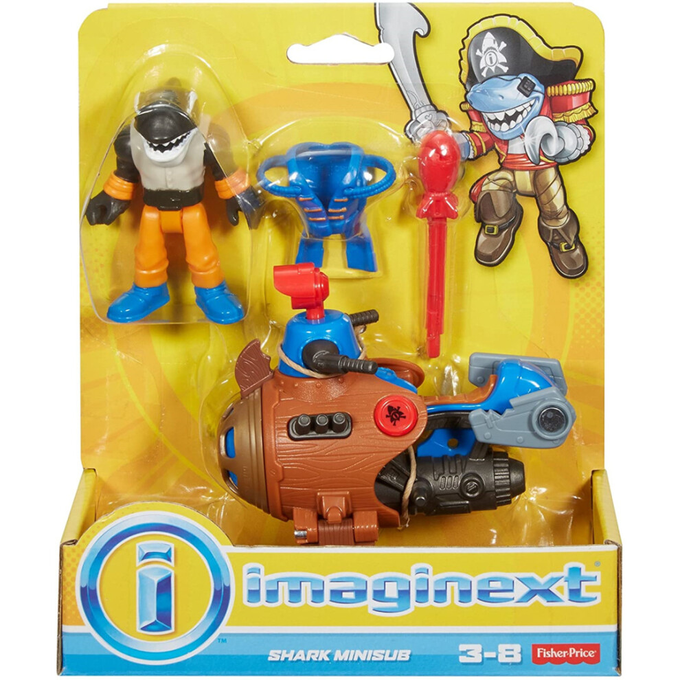 Fisher-Price Dtl98 Imaginext Shark Minisub (Dhh73)