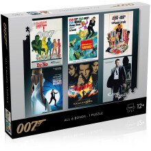 Winning Moves James Bond Puzzle Actor Debut Poster 1000 Pieces Board Games