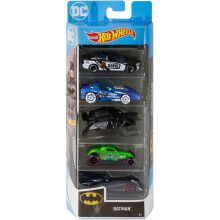 Vehículos Hot Wheels Batman, pack de 5