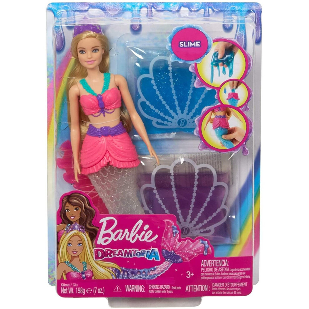Barbie Gkt75 Dreamtopia Mermaid Doll With Glitter Slime