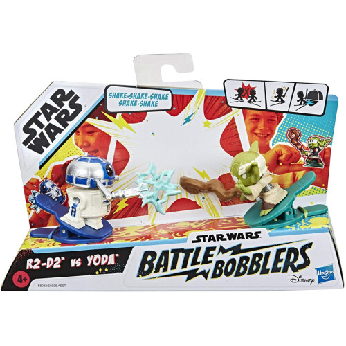 Star Wars E8032 Star Wars Battler Bobblers 2-Pk R2-D2 vs Yoda (E8026)