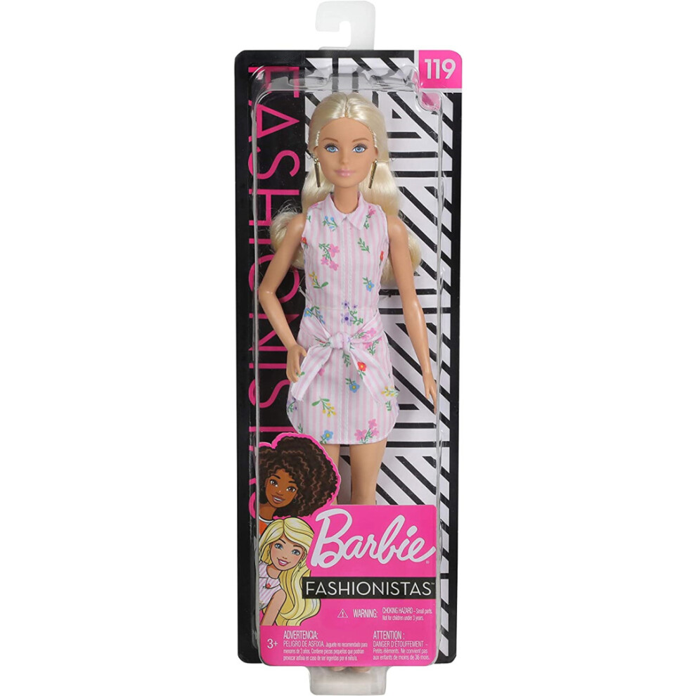 Barbie Fashionistas Doll with Long Blonde Hair 119 (FBR37/FXL52)