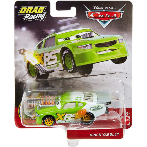 Disney Cars GFV40 Pixar s Cars XRS Drag Racing Brick Yardley 1 55