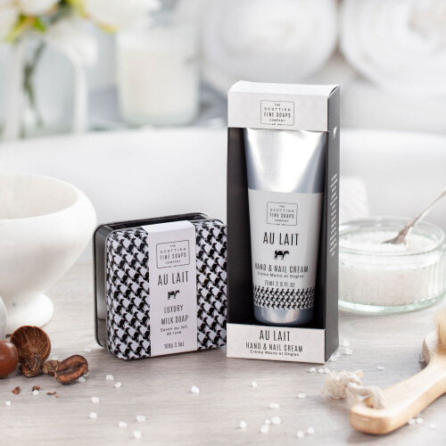 Scottish Fine Soaps Scottish Fine Soaps Au Lait Luxurious Gift Set 1