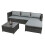 Kingfisher Kingfisher Rattan Corner Sofa Set 2