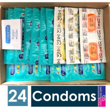 24 x Pasante Tropical Exotic Taste Flavoured Condoms | Mango Coconut Pineapple